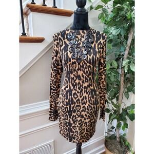 International Concept Women Multicolor Long Sleeve Round Neck Pullover Sweater S